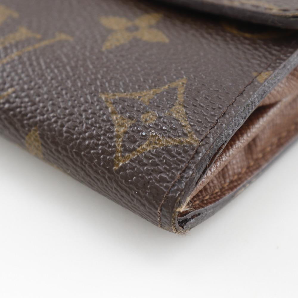 Louis Vuitton Portefeiulle Sarah Purse M61734 Brown Monogram Canvas Unisex Used