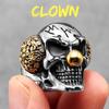 Gothic Punk Skull Stainless Steel Mens Rings Retro Trendy Domineering for Male Boyfriend Biker Jewelry Creativity Gift Wholesale