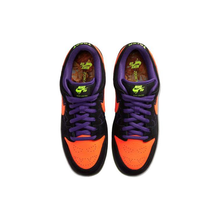 Nike Кроссовки унисекс Dunk Low SB Night of Mischief черные Total-Orange-Court-Purple-Volt BQ6817-006