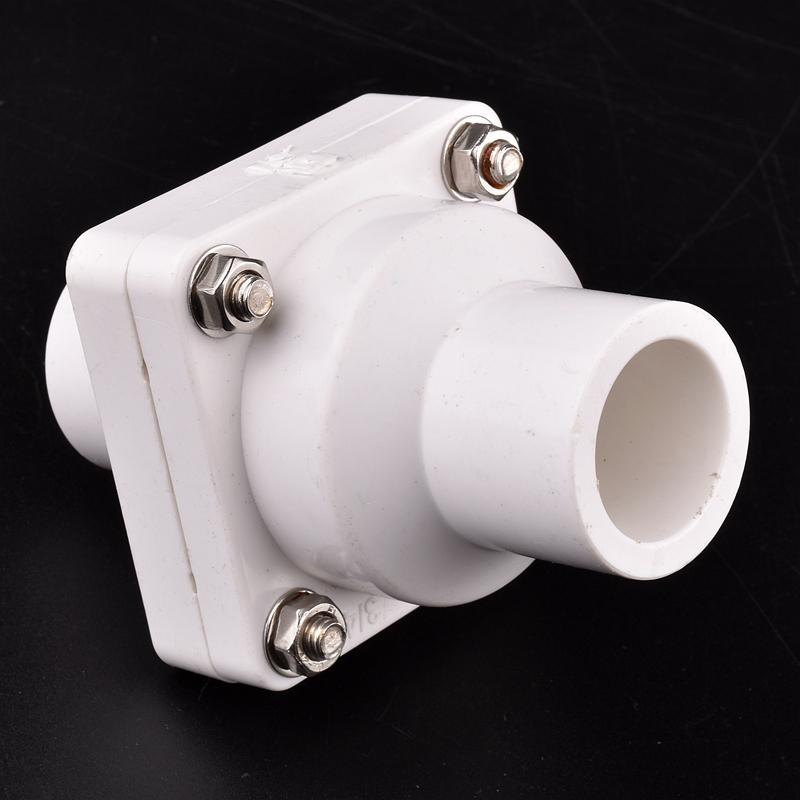 25~63mm UPVC Flap Check Valve Drain Pipe Water Pump Anti-reflow Anti-odor Non-return Valve Connector Garden Irrigation Fittings