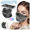 Трехслойная одноразовая пыленепроницаемая защитная маска с леопардовым принтом для взрослых
