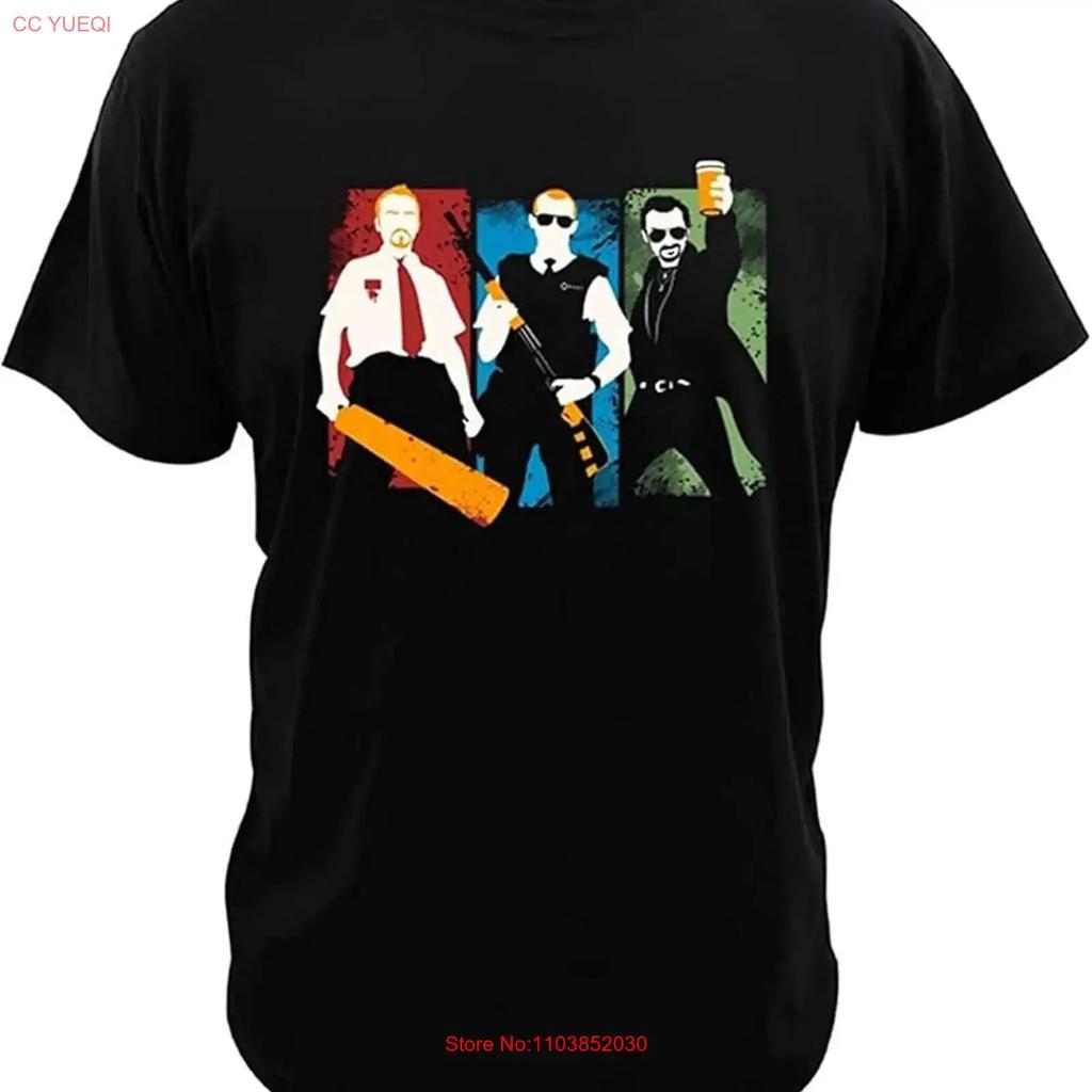 Three Flavours Cornetto Trilogy T Shirt Shaun Of The Dead Unisex Hot Fuzz Vintage Designer Clothes Homme Unisex Versatile