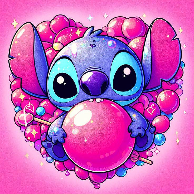 Алмазная вышивка Стич Полная выкладка Набор для рукоделия Мозаика Мультяшная картина стразами Вышивка Торт Новинка Подарок для женщин