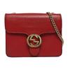 [Pre-Owned] Gold Double G Chain Shoulder Strap Crossbody Accordion Bag - Fair #1L9CQ53