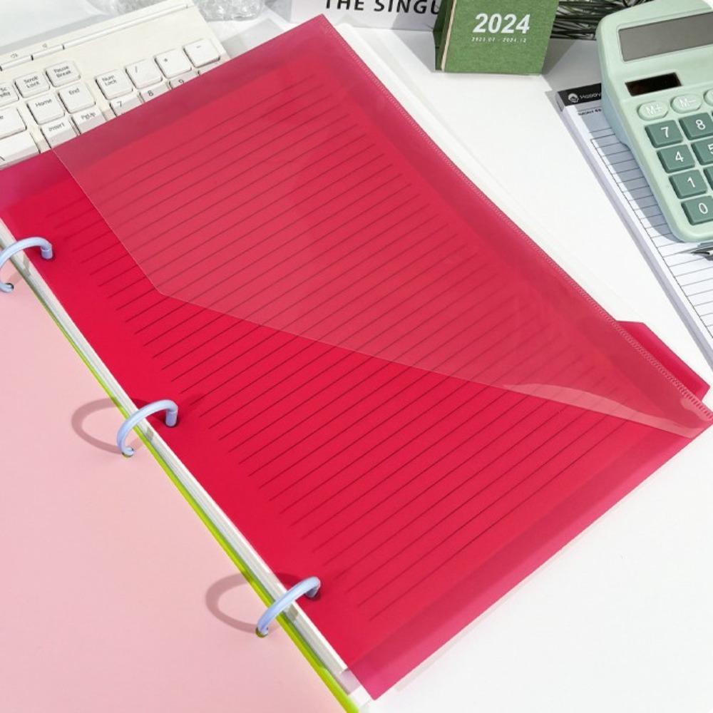 5Pcs with Pockets and Tabs Index Page Folders Binder Dividers Pockets  for 3 Ring Binder
