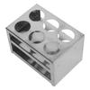 Test Tube Holder 304 Stainless Steel 6 Hole 3 Layer Laboratory Stand Rack for 32mm Tubes
