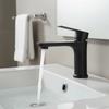 Stainless Steel Bathroom Faucet Rotary Switch Deck Mounted Faucet Kitchen Use
