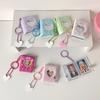 Hisocute Mini 2 Inch Keychain Pendant Photo Album Girl Love Big Head Sticker Storage Album ID Photo Card Album
