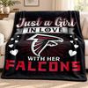 Плед Atlanta Falcons Фланелевый Плед Мягкий Уютный Плюшевый Плед для Дивана Кровати Легкий Домашний Декор На Открытом Воздухе Кемпинг