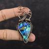 Abalone Shell Pendant Copper Wire Wrapped Pendant Handmade Pendant Copper Jewelry Gift For Women Wire Wrapped Gemstone Jewelry Healing Stone