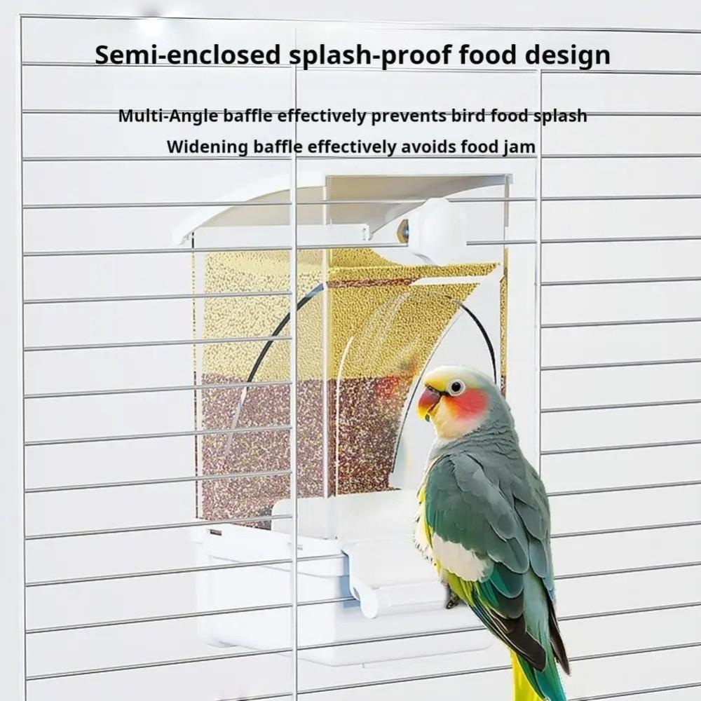 Weather-Resistant Bird Feeder Large Capacity Shake-Resistant Feeder Transparent Feeder Garden