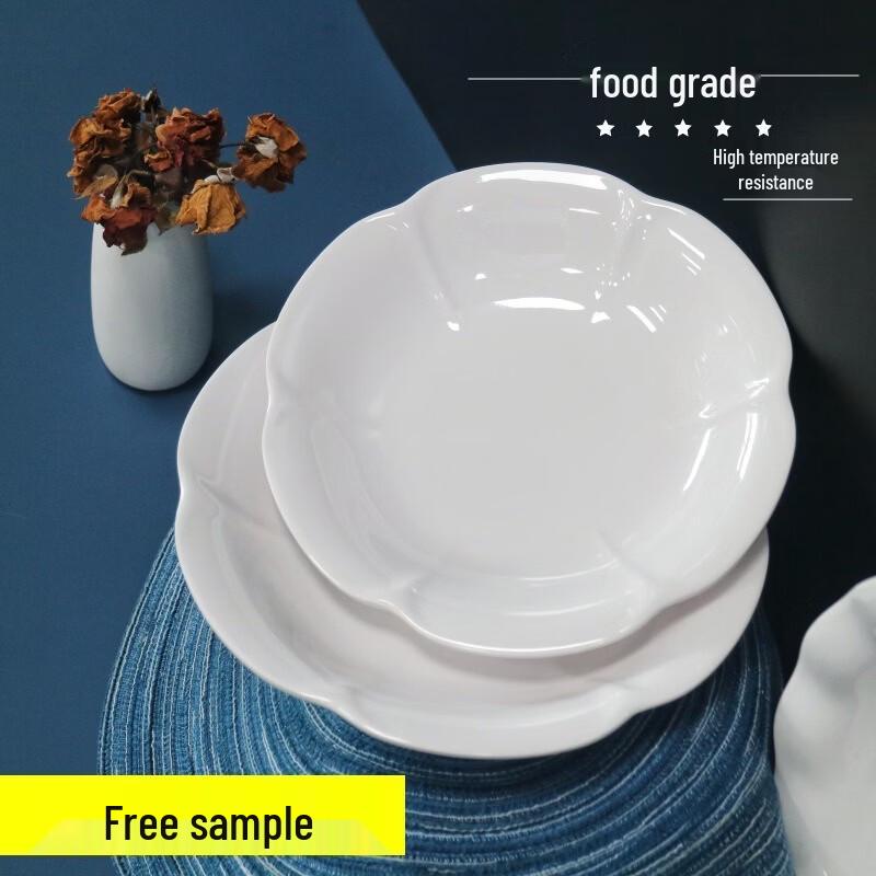 Белая melamine обеденная тарелка