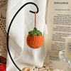 Persimmon Creative Peanut Flower Strawberry Knitted Pendant For Bag Decoration