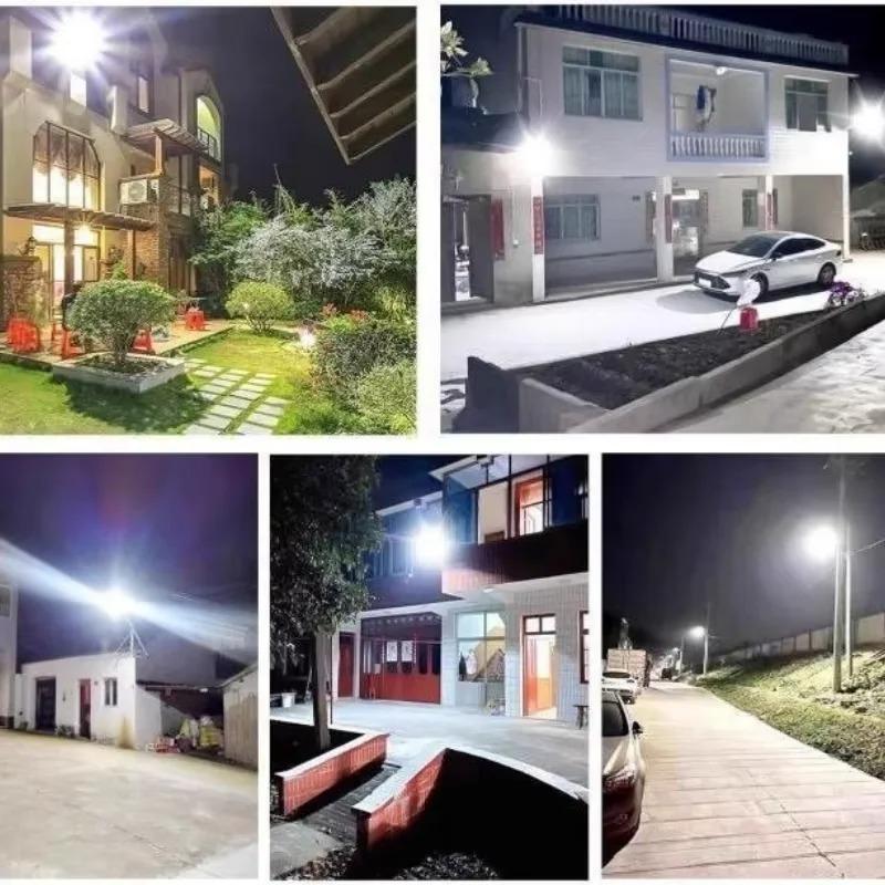 360LED Motion Sensor Solar LED Lights Outdoor Brightest External Solar Lamp with Remote Control Floodlight Wall Street Lamp 120LD 180LED 240LED 300LED