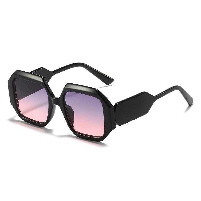 Polygonal Sunglasses European And American Internet Celebrities Box Glasses Fashion Candy Color Women'S Sunglasses