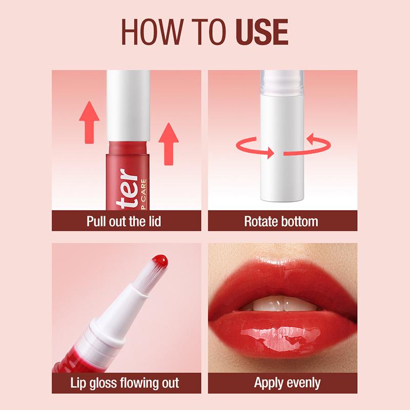 Новый блеск для губ Spin Pearl, легкий цвет, мягкая кисть, мерцающий увлажняющий блеск для губ, макияж для девочек