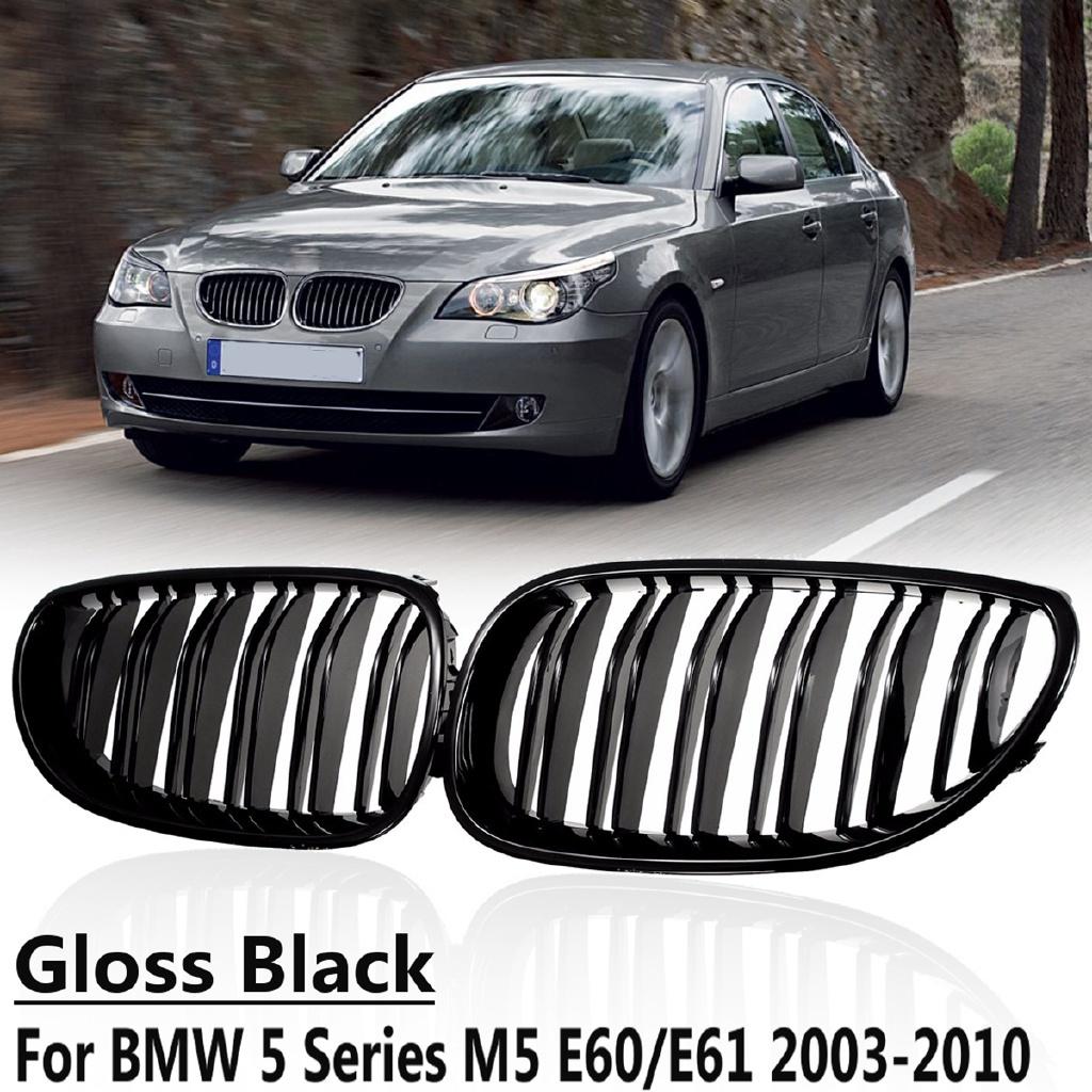 Black Car Front Sport Grill Kidney Grilles Grill For BMW 5 Series M5 E60/E61 2004 2005 2006 2007 2008 2009 2010 Gloss