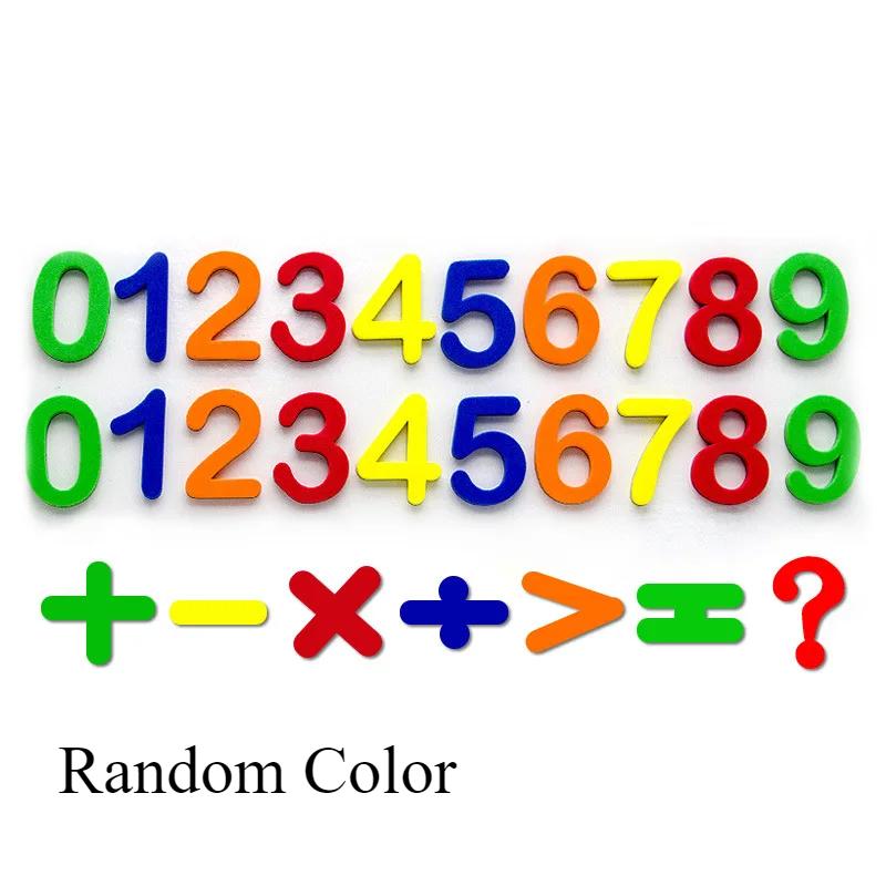 Магнитные буквы и цифры алфавит ABC 123 магниты на холодильник пластиковые образовательные дошкольные обучающие игрушки набор прописные строчные буквы математика