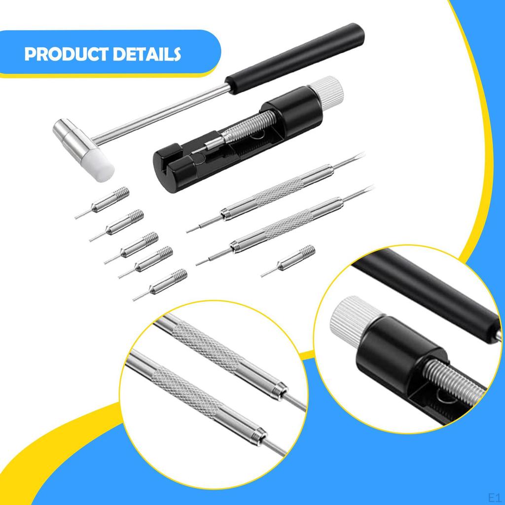 Набор инструментов для снятия звеньев часов, Съемник ремешка часов, Замена, Запасные штифты, Регулировка размера браслета