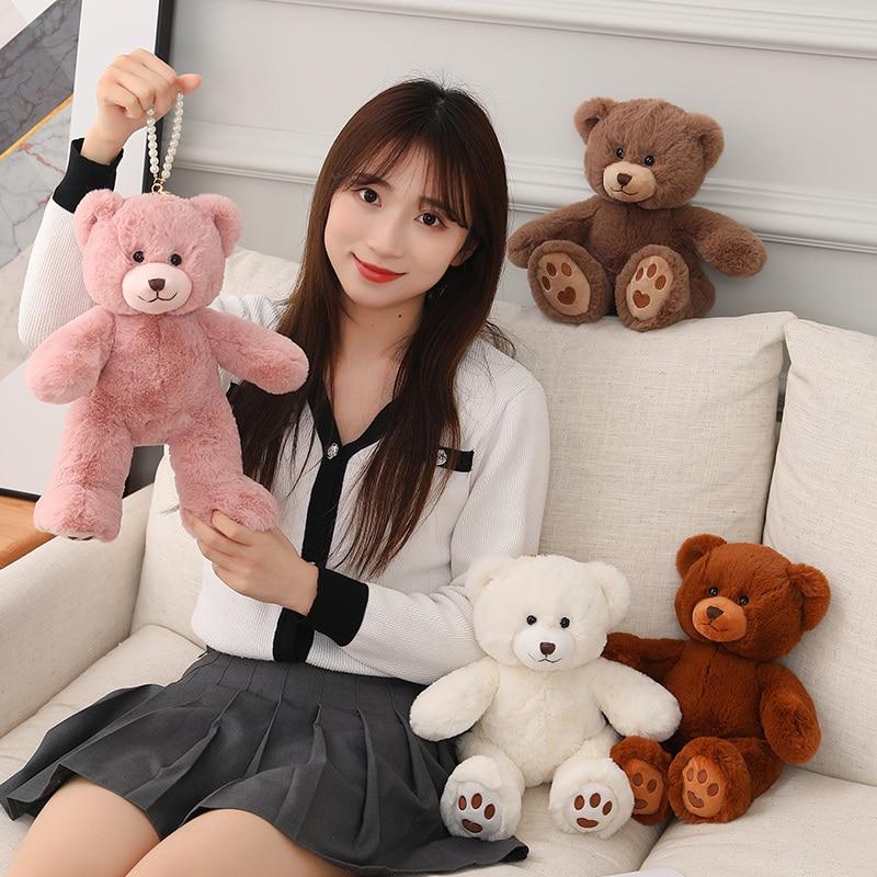 1pc 35cm Super Soft Teddy Bear Dolls Stuffed Pillow Toys Bear Charming Baby Toy Kids Girls Birthday Brinquedos Valentine Gifts