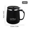 480ml 304 Stainless Steel Double-layer Insulated Coffee Cup Durable Sealed Water Cup Large Capacity Milk Coffee Mug Drinkware