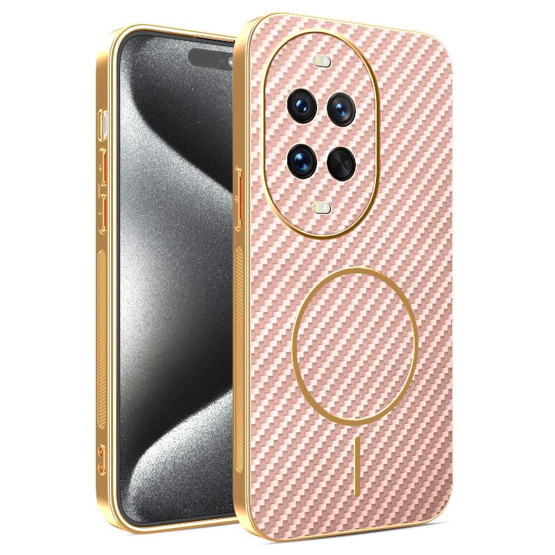 Чехол для Huawei Nova 14 pro Ultra Новый Гальваническое покрытие Кевлар Магнитная Матовая Крышка для Huawei Nova14 Ultra Бампер Funda