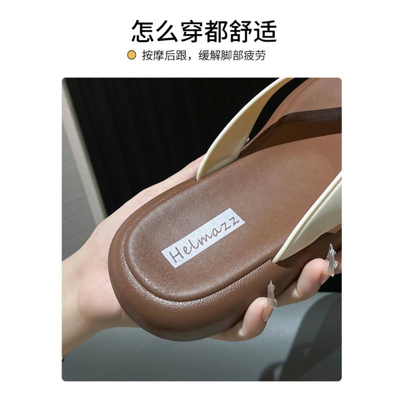 Вьетнамки женские летние верхние одежды удобные повседневные пляжные сандалии с застежкой-молнией на плоской подошве тапочки