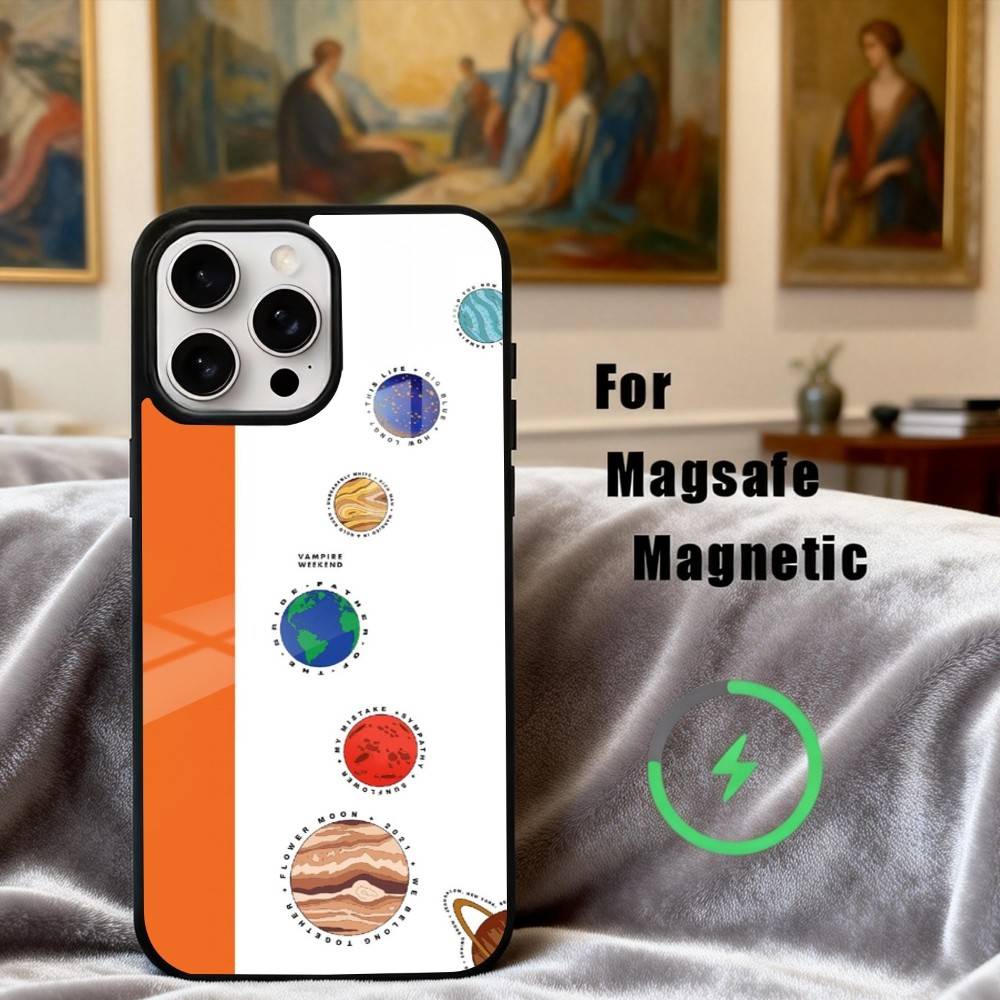 Чехол для телефона V-Vampire W-Weekend Band для iPhone17,16,15,14,13,12,11 Plus,Pro Max Магнитный Для Magsafe Беспроводной Зарядки