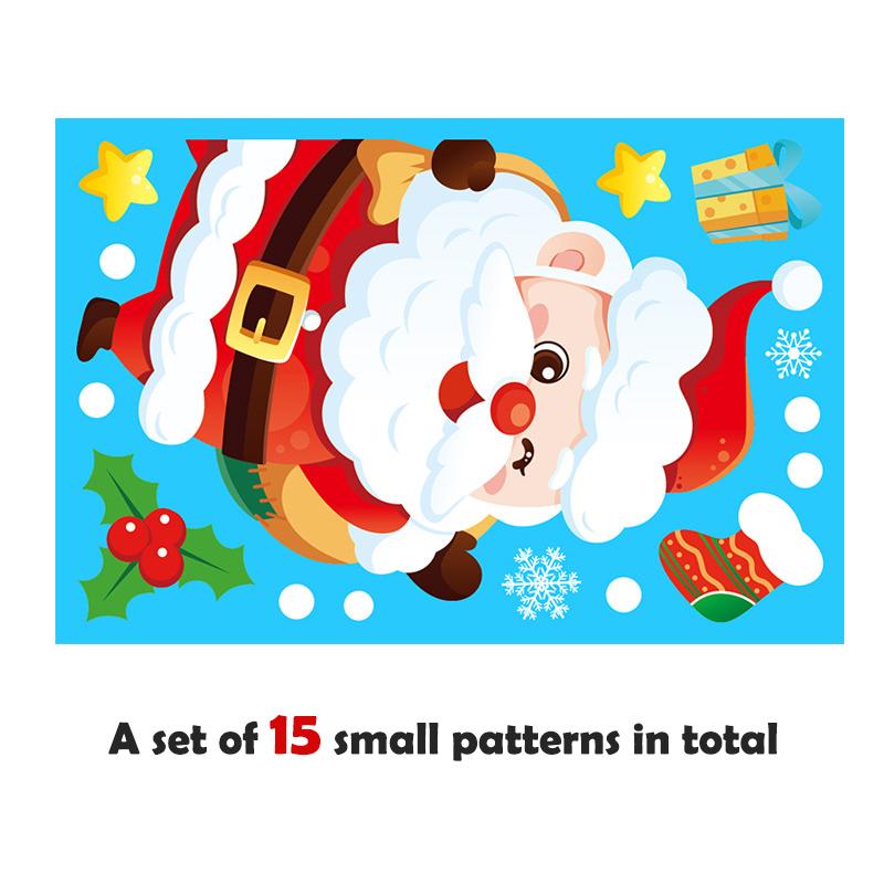 1 комплект рождественских электростатических наклеек на окна в виде снежинок для детской комнаты, рождественские украшения, наклейки на новогодние обои