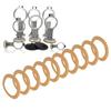 10PCs Rubber Piston Ring Insulated Pump Accessories for 550w Oil‑Free Silent Air Compressor