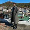Men's Winter New Korean Version Trend Loose Medium and Long High-end Woolen Coat Jacket