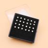 Stainless Steel Nose Studs with 2mm, 2.5mm, 3mm Rhinestones for Body Piercing
