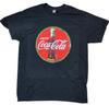 Черная мужская футболка Coca Cola с винтажным принтом