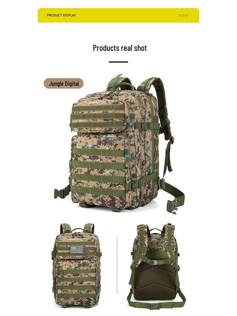 2025 Men's Tactical Camouflage Mountaineering Backpack - Large Capacity Climbing & Sports Rucksack