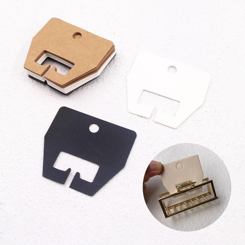 100 шт. 5*4,5 см заколки для волос упаковочные карточки для девочек ручной работы маленькие зажимы для волос коготь бумажные карточки для показа розничные подвесные бирки