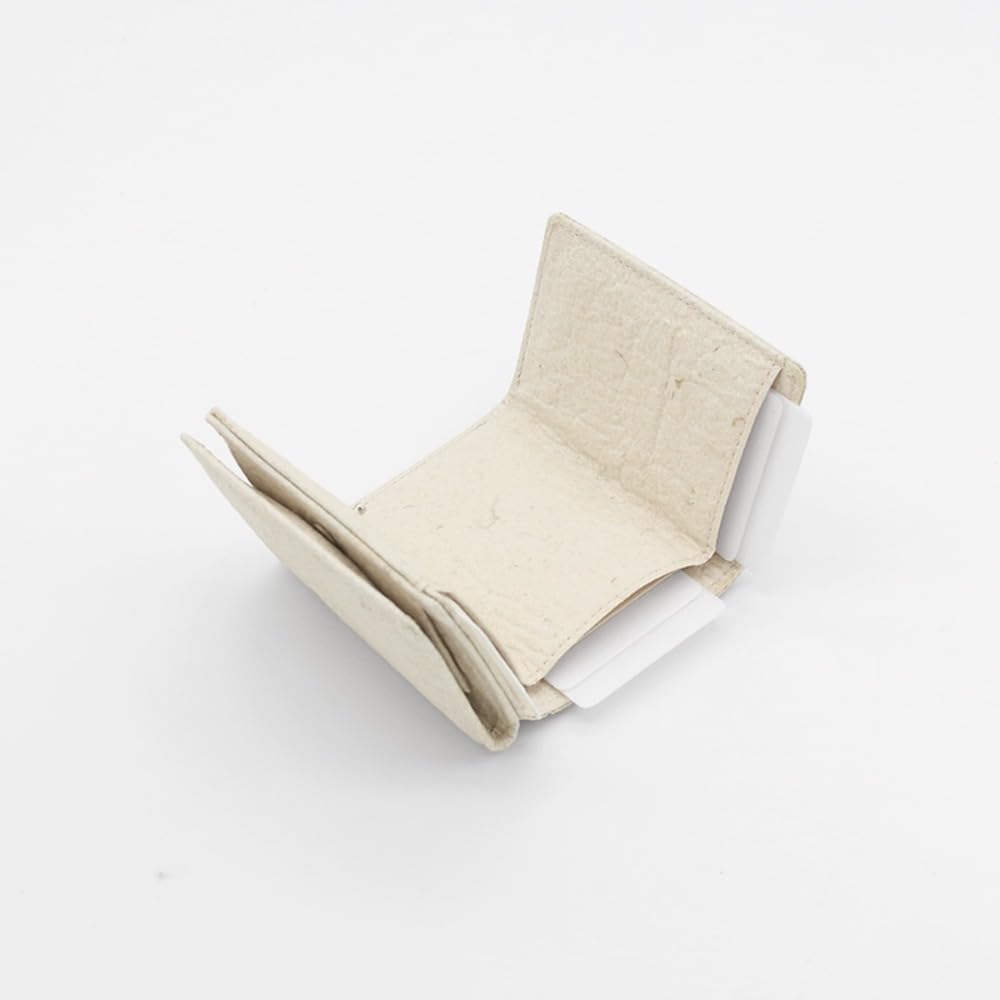 Кошелек тройного сложения Nadaya Piñatex Pinamore, Коричневый, Сертифицированный продукт бренда Хигаси-Осака, В75 х Ш100 х Г30мм, 16129