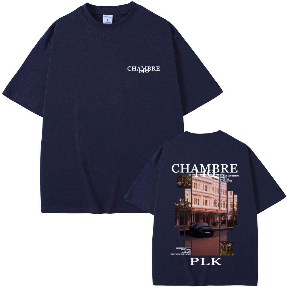 Rapper PLK Chambre 140 Album Graphic Tshirt Unisex Women Hip Hop Fashion Pop Music Tshirts Unisexs Casual Cotton Vintage T Shirts