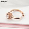 SIMJOO Personalized Rose Gold Ring High Sense Opening Ring Wedding Jewelry
