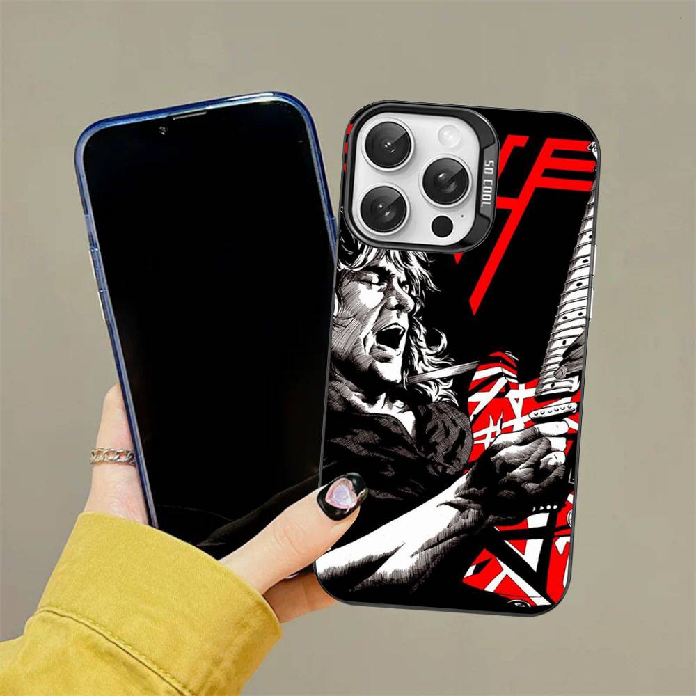 Цветной чехол для телефона E-Eddie V-Van H-Halen Для iPhone 17 16 15 14 13 12 11 Pro Max Plus Pro