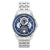 Calendrier Moon Phase Stainless Steel Blue Dial Eco-Drive BU0088-51H 100M Men's Watch