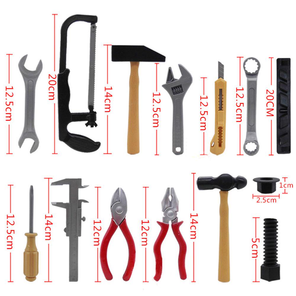 14PCS/Set Funny DIY Kids Gift Building Tool Kits Pretend Play Toy Repair Game Construction