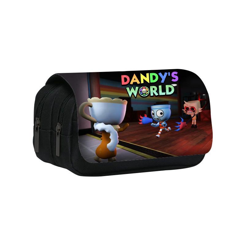 World Dandys Sunflower Design Nylon Pencil Case With Two Layers For Use School