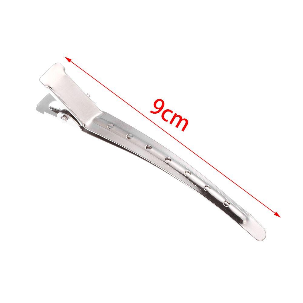 12PCS Salon Styling Stainless Steel Wavy curls Duck Mouth Fixed hair clip Hair Clip