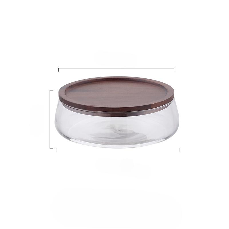 Фруктовый лоток Европейский креативный двухслойный стеклянный лоток для сухофруктов, семян дыни и орехов Деревянный ящик для хранения конфет