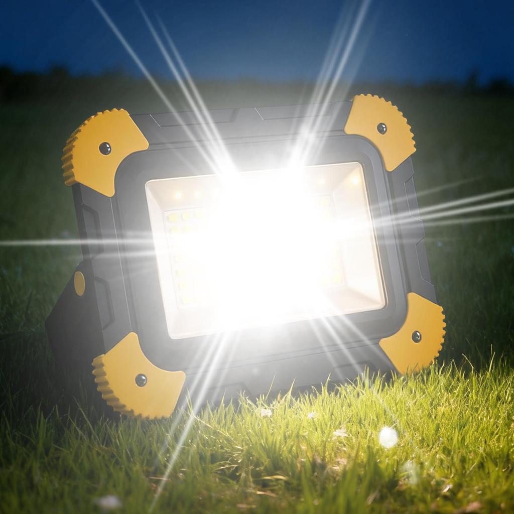 Rechargeable Spotlight Waterproof Landscape Lamp LED Tent Lights For Construction Sites Garage Workshop Home Repairs Rescue