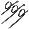 Shan Ze 3.6x150mm Black Nylon Cable Ties, 100-Pack