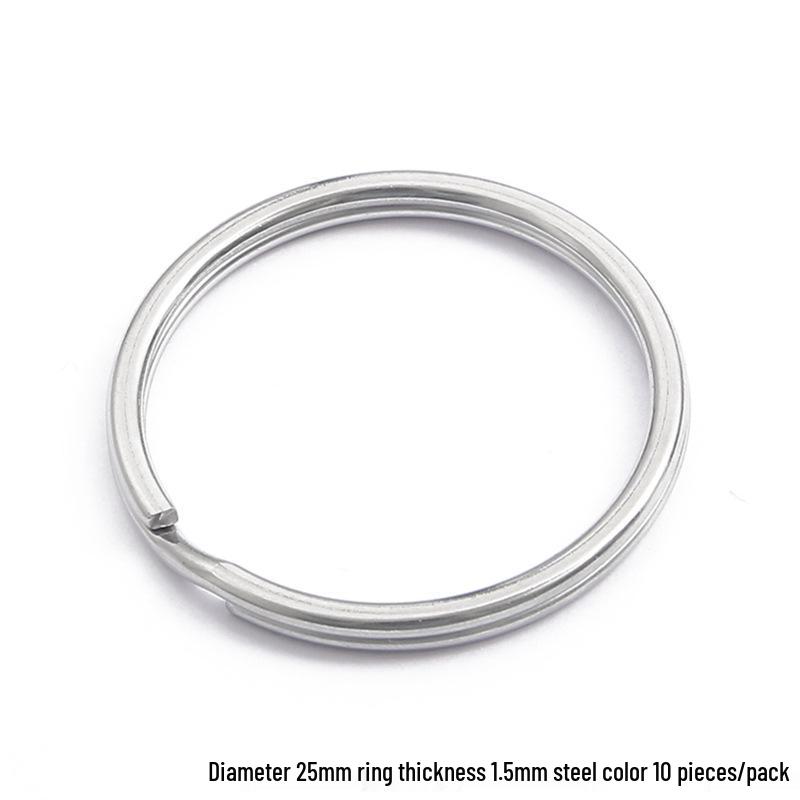 DIY Jewelry Accessories: Thickened Stainless Steel Keyring and Storage Ring