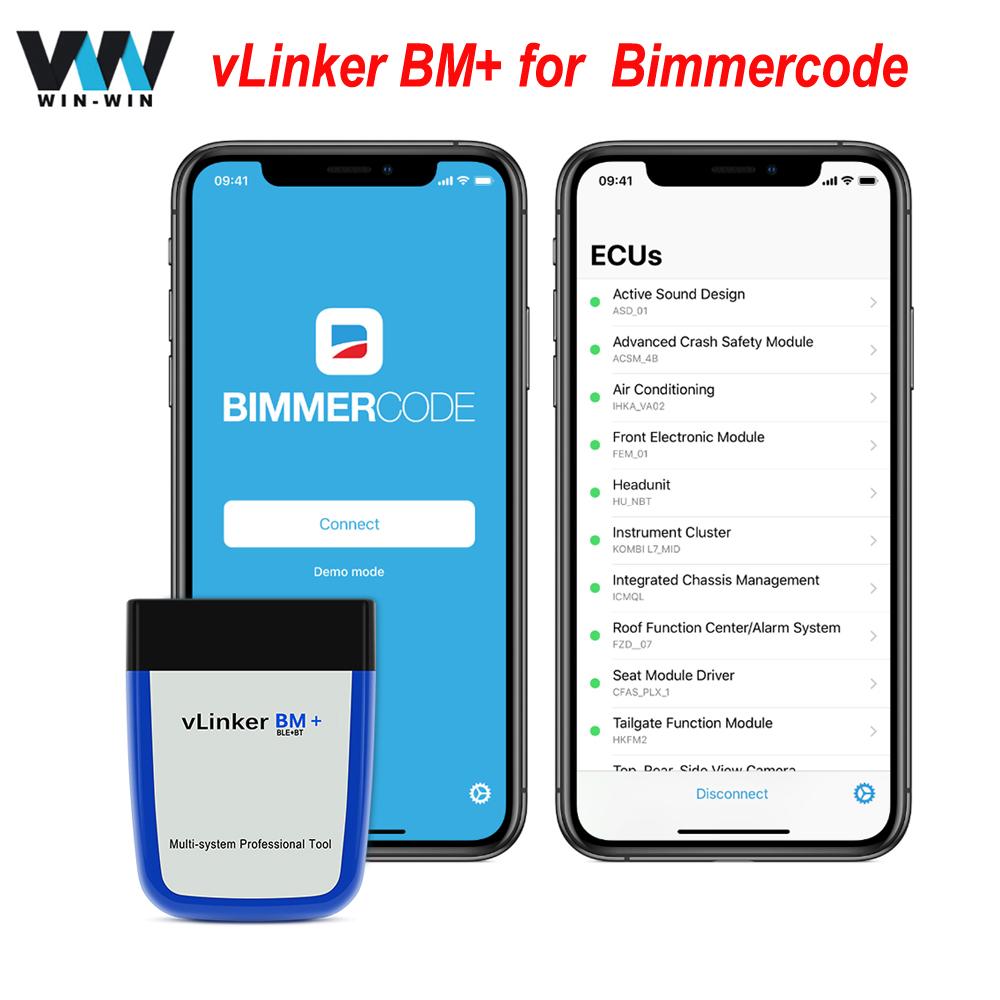 Vgate VLinker BM для BMW E/F/G/R/I серии диагностический сканер Bluetooth 4,0 для Andorid/IOS OBDII OBD II BM +