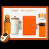 orange 450ml stainless steel 7-piece set