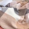 НОВЫЙ роскошный женский кашемировый клетчатый шарф, зимняя теплая шаль и накидка, бандана, пашмина, длинная кисточка, женский платок, толстое одеяло